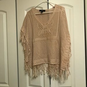 Cream 70’s poncho